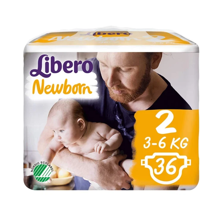 Libero 2  New Born 3-6Kg  36's